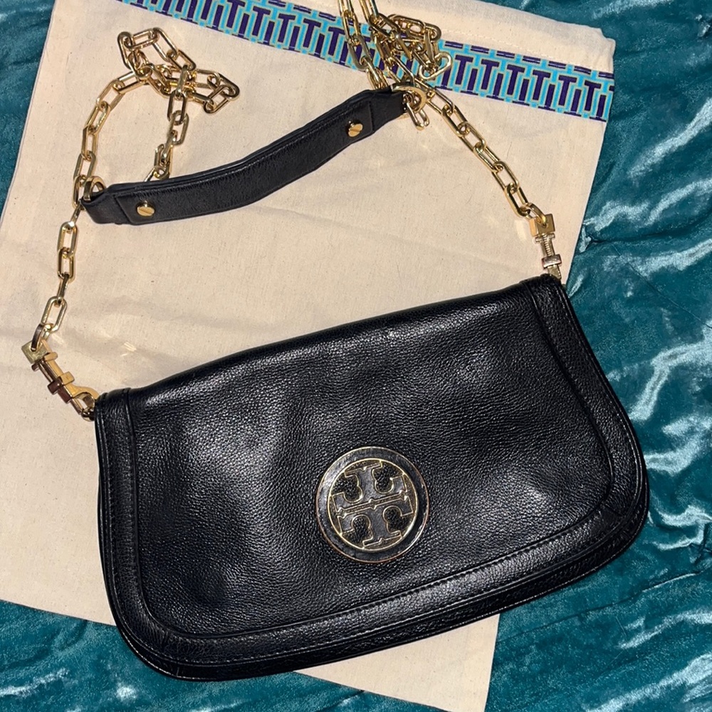 Tory Burch Black Crossbody Leather Bag